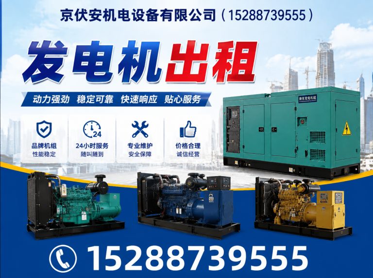 定州发电机出租展示图